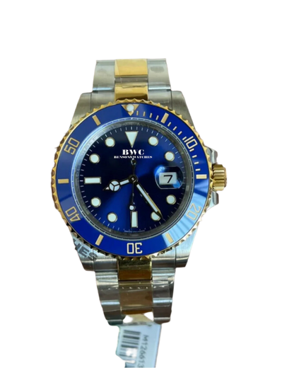 2 Tone Blue & Gold Submarine Watch