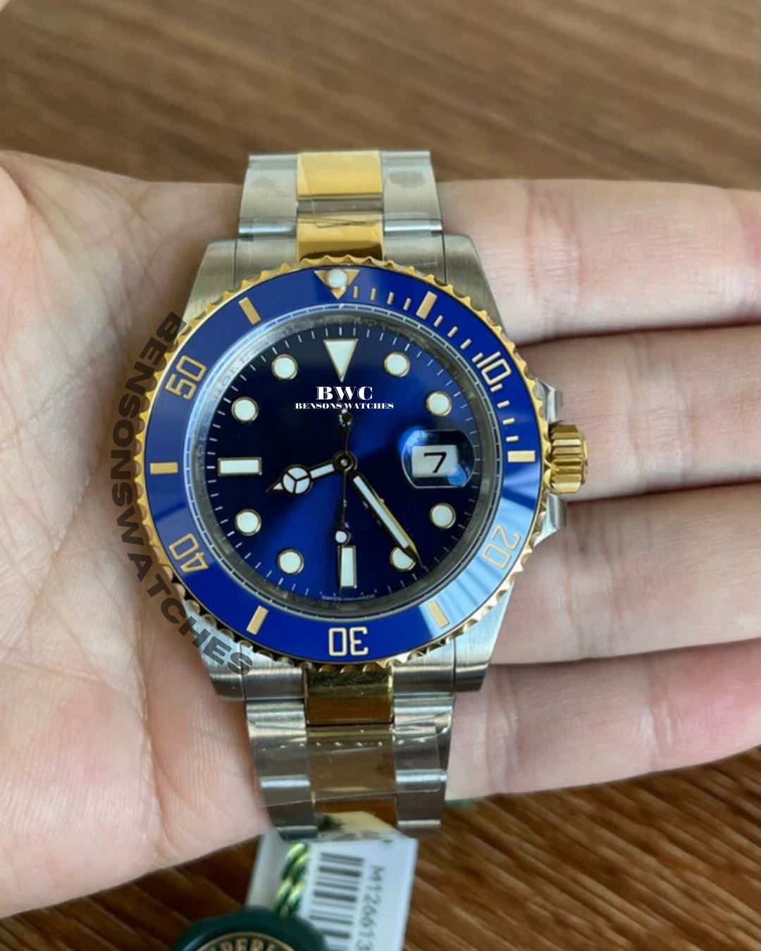 2 Tone Blue & Gold Submarine Watch