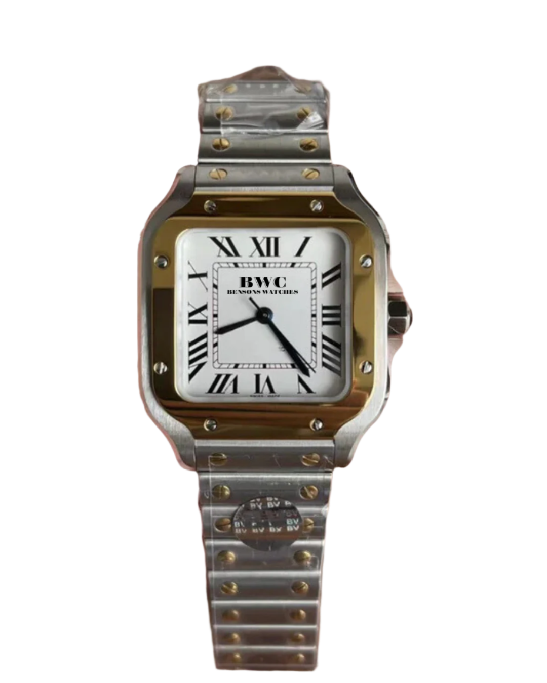 Square 2 Tone Watch