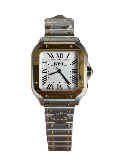 Square 2 Tone Watch