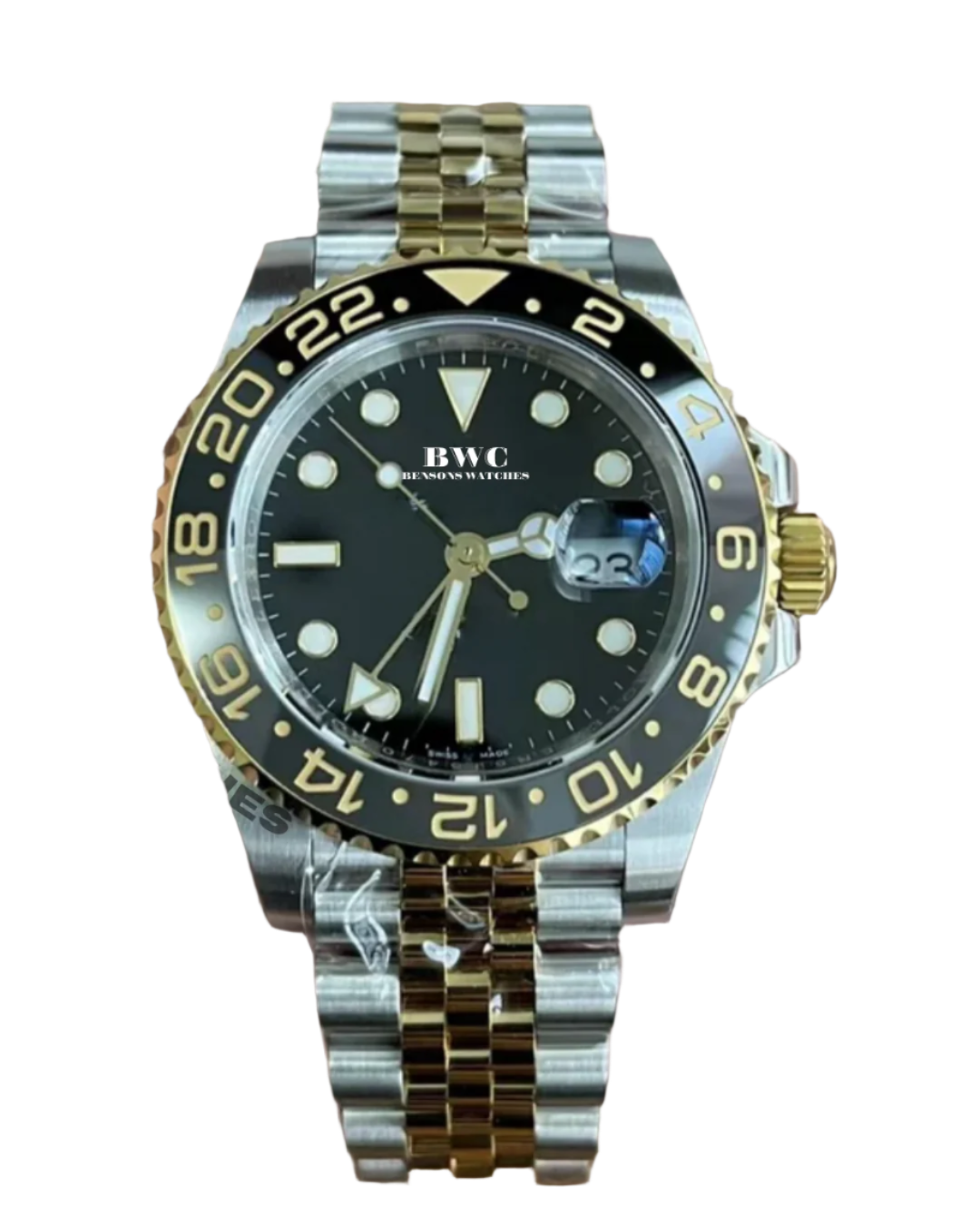 Black & Gold GMT Watch