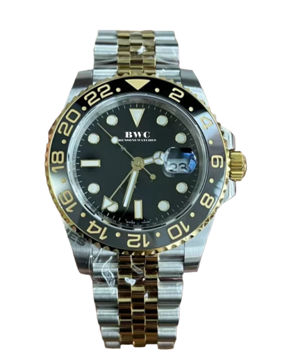 Black & Gold GMT Watch